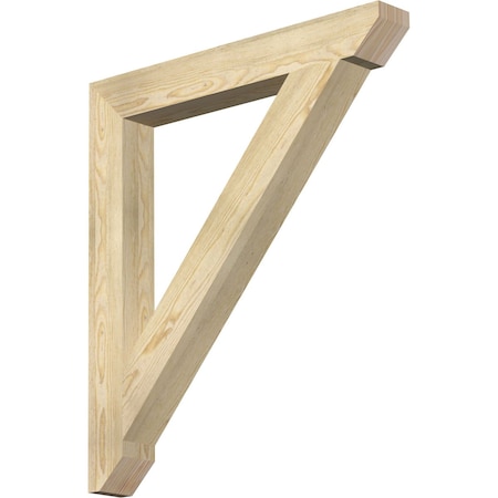 Ekena Millwork Traditional Slat Rough Sawn Bracket, Douglas Fir, 4"W x 32"D x 36"H BKT04X32X36TRA06RDF